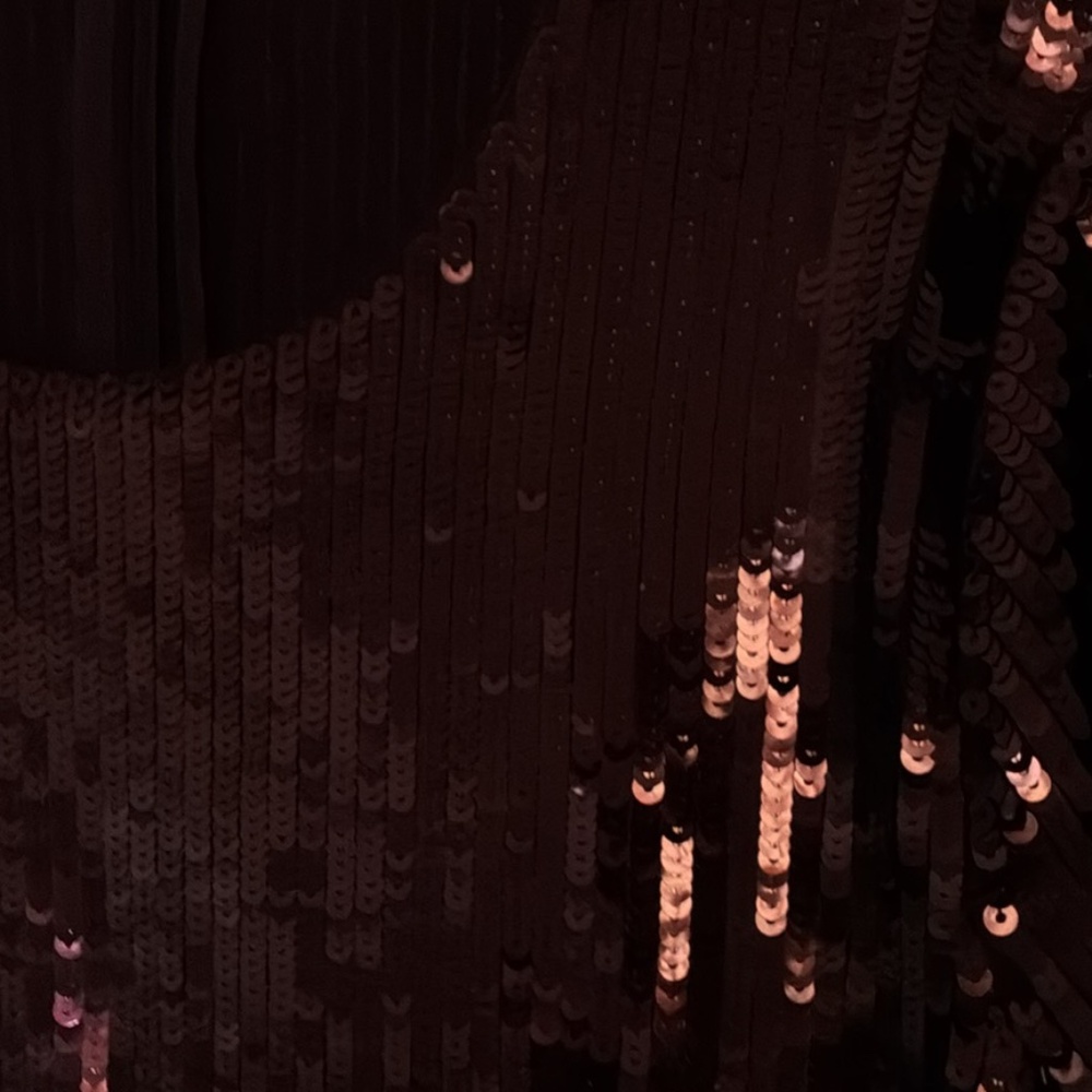 Michael Kors Copper Sequin Long Sleeve Mini Dress